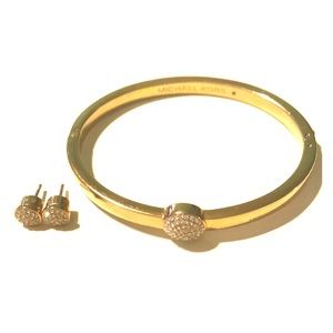 Michael Kors bracelet and earring set